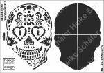 Schablone-Stencil A3 283-5016 Dekorative Totenköpfe